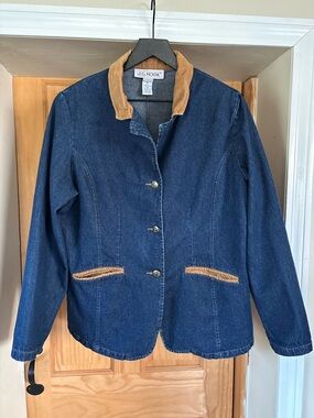 Vintage J G Hook Denim Barn Chore Coat, Classic American Preppy, 100% Cotton, 14